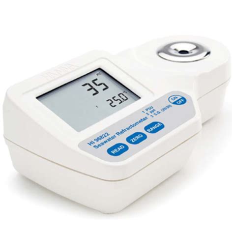 hanna digital seawater refractometer|digital salinity refractometer.